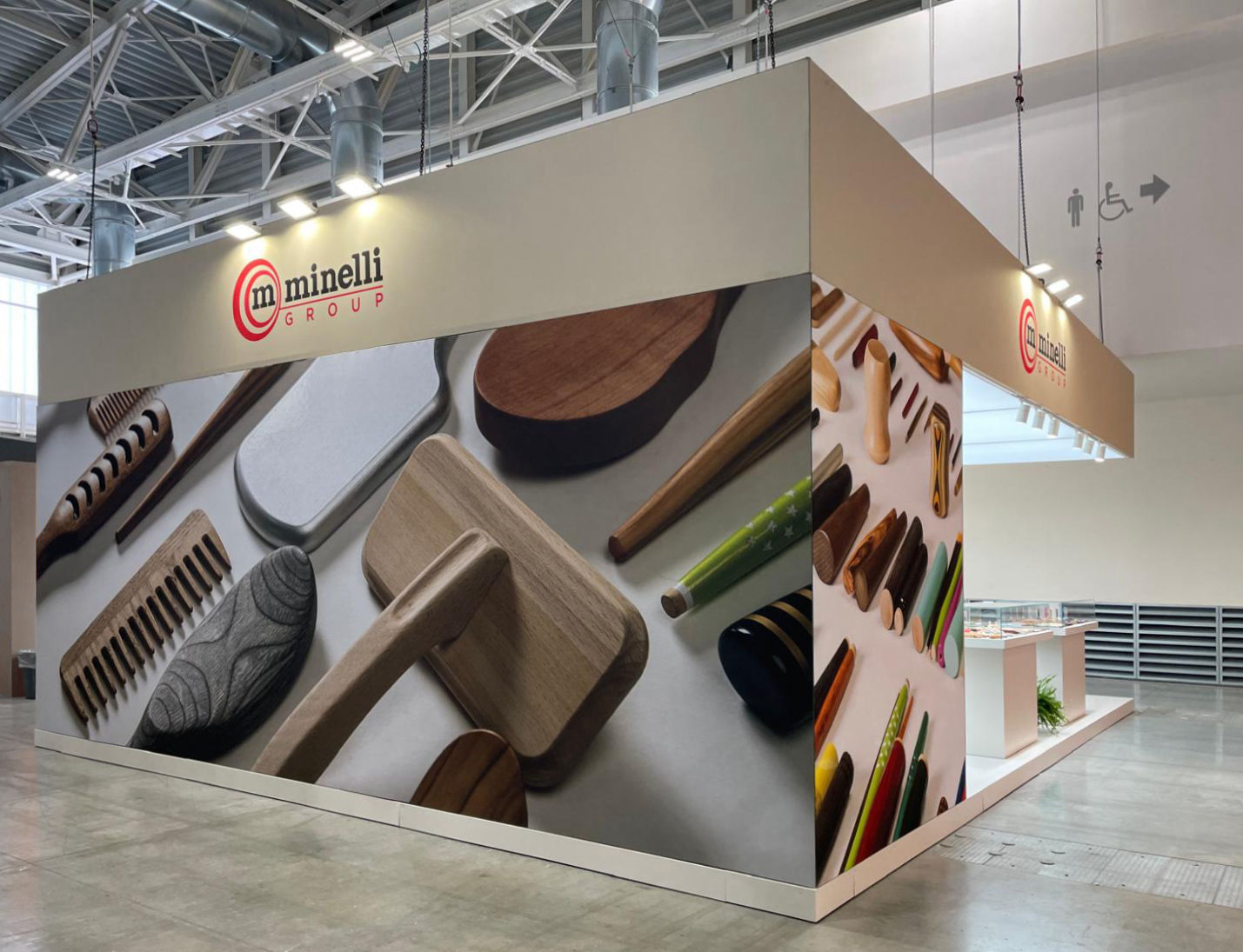 Minelli, World Brush Expo 2024, Bologna, Fiera, Stand, Booth, Exhibit design, Davide Radaelli, DRDS, Davide Radaelli Design Studio